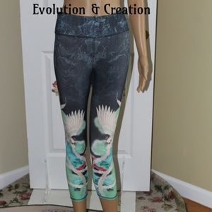Evolution & Creation  Unique Flying Hen Yoga Pants
